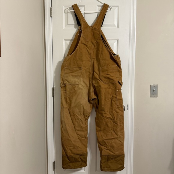 Carhartt Tan Bib Overalls - Picture 7 of 9